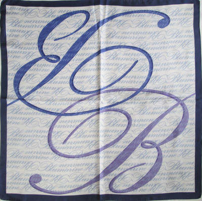 - Vintage BLUMARINE 100% Silk Scarf 88 x 88cm
