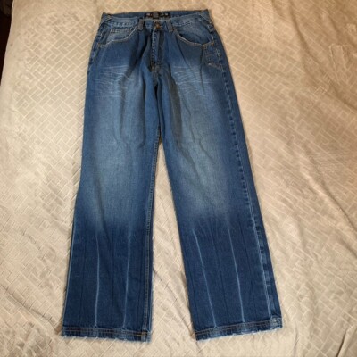 Def Jam University Jeans Mens 34x33 Denim Blue Baggy Straight Leg Vintage Y2K