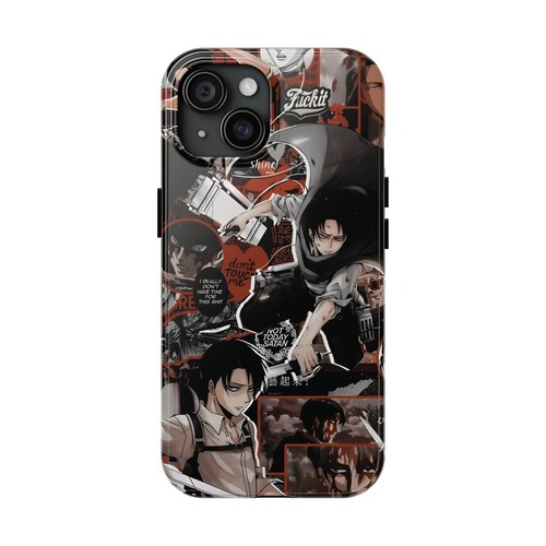 Custodia telefono resistente Attack on Titan, Levi, protezione extra strato, iPhone Samsung - Foto 9 di 36