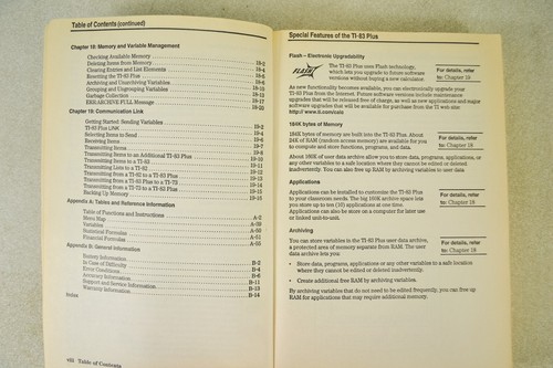 Texas Instruments TI 83 Plus User Manual 2002 Graphing Calculator - Picture 6 of 11