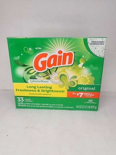 GAIN Powder Laundry Detergent for Regular & he Washers Original Scent 34 Oz(NEW) - Picture 1 of 2