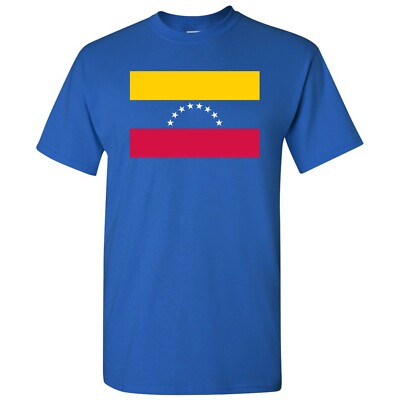 Venezuela Latin American Flag Basic Cotton T-Shirt - Royal