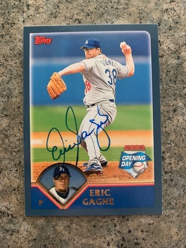 ERIC GAGNE LOS ANGELES DODGERS SIGNED 2003 TOPPS OPENING DAY #151 - Picture 1 of 1