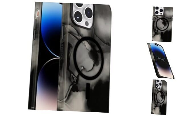 Slim and Sturdy Series Case for iPhone 14 Pro Max for MagSafe, Argent