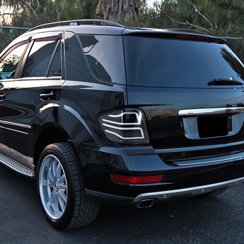 Black Fits 2006-2011 Mercedes Benz W164 ML350 ML450 LED Bar Tail Lights Lamps - Picture 13 of 13