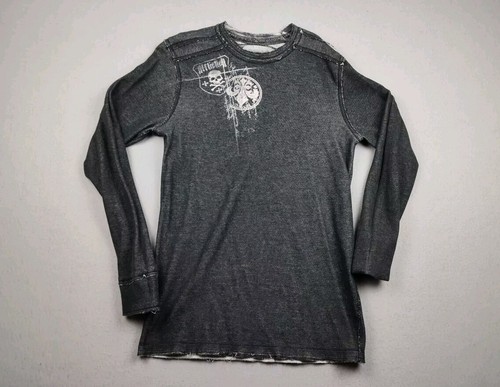 Camisa Affliction Térmica Reversible Manga Larga Talla M/L Live Fast - Imagen 10 de 11