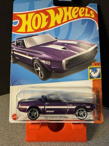 2023 Hot Wheels '69 Shelby GT-500 Viola #195/250 Muscle Mania 9/10 - Foto 4 di 5