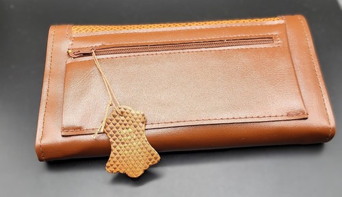 Vintage Ladies 1983 Avon Genuine Leather/Hide Wallet Organizer/Check/Coin New - Picture 10 of 11