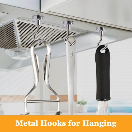 25 lbs Heavy Duty Neodymium Magnetic Hooks for Cruise Home Fridge and Whiteboard - Picture 3 of 8
