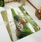 3D Pink Flamingo NA7339 Game Rug Mat Elegant Photo Carpet Mat Fay