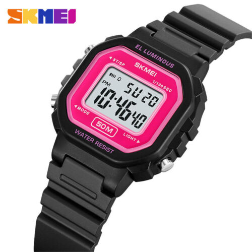 SKMEI Watch Men Electronic LED Wristwatch Student Boys Girls Digital Sport Watch - Picture 30 of 32