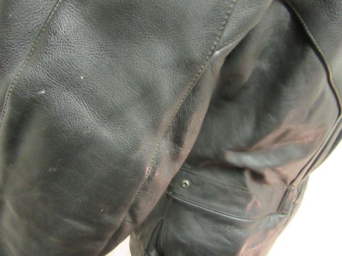 GIACCA MOTO PELLE SCHUH VINTAGE TAGLIA M PESANTE 3,1 KG + ARMATURA, QUALITÀ ASSO - Foto 17 di 21