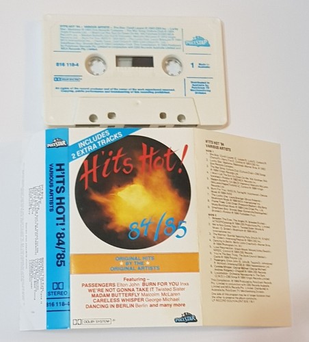 H'its Hits Hot! 84/85 Vintage Music Audio Cassette Tape Various Artists 182 - Picture 16 of 24