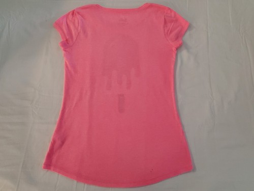 Girls Justice Pink Popcicle T Shirt Black Capri Leggings Size 8 2 Pc Outfit Set - Picture 6 of 17