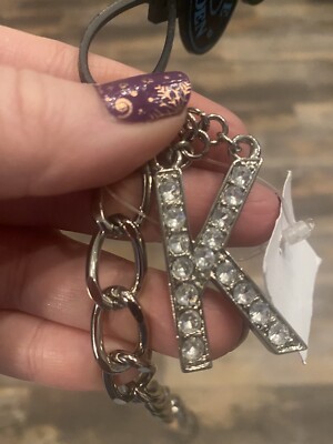 Steve Madden Initial K Metal Link Belt New NWT Small Medium