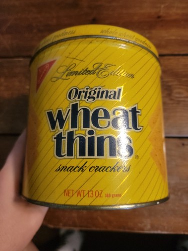 Vintage Nabisco Limited Edition 1987 Wheat Thins Collectible Tin Canister Can - Picture 3 of 7