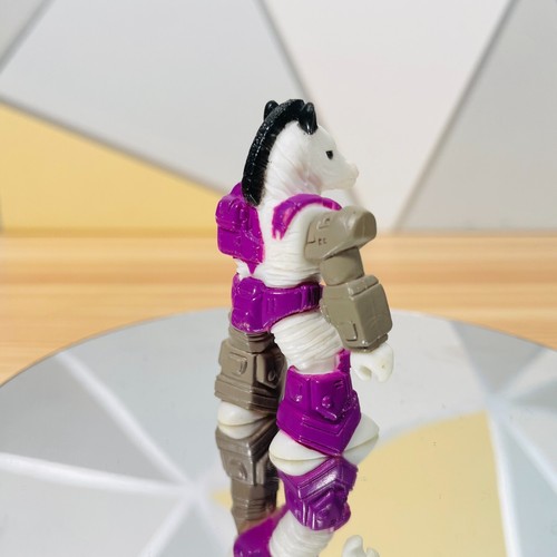 Juguete Hasbro Takara 1987 de colección Battle Beasts Zealot Zebra S3 #69 Working Rub - Imagen 3 de 8