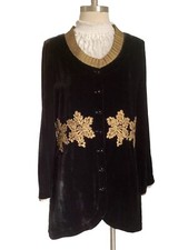 Vintage Velvet Coat Size 12 Jacket Opera Witchery Victoriana By Shircket