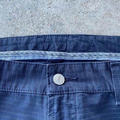 Seven 7 For All Mankind Men’s Striped Chino Pants Size 36 Blue - Picture 5 of 9