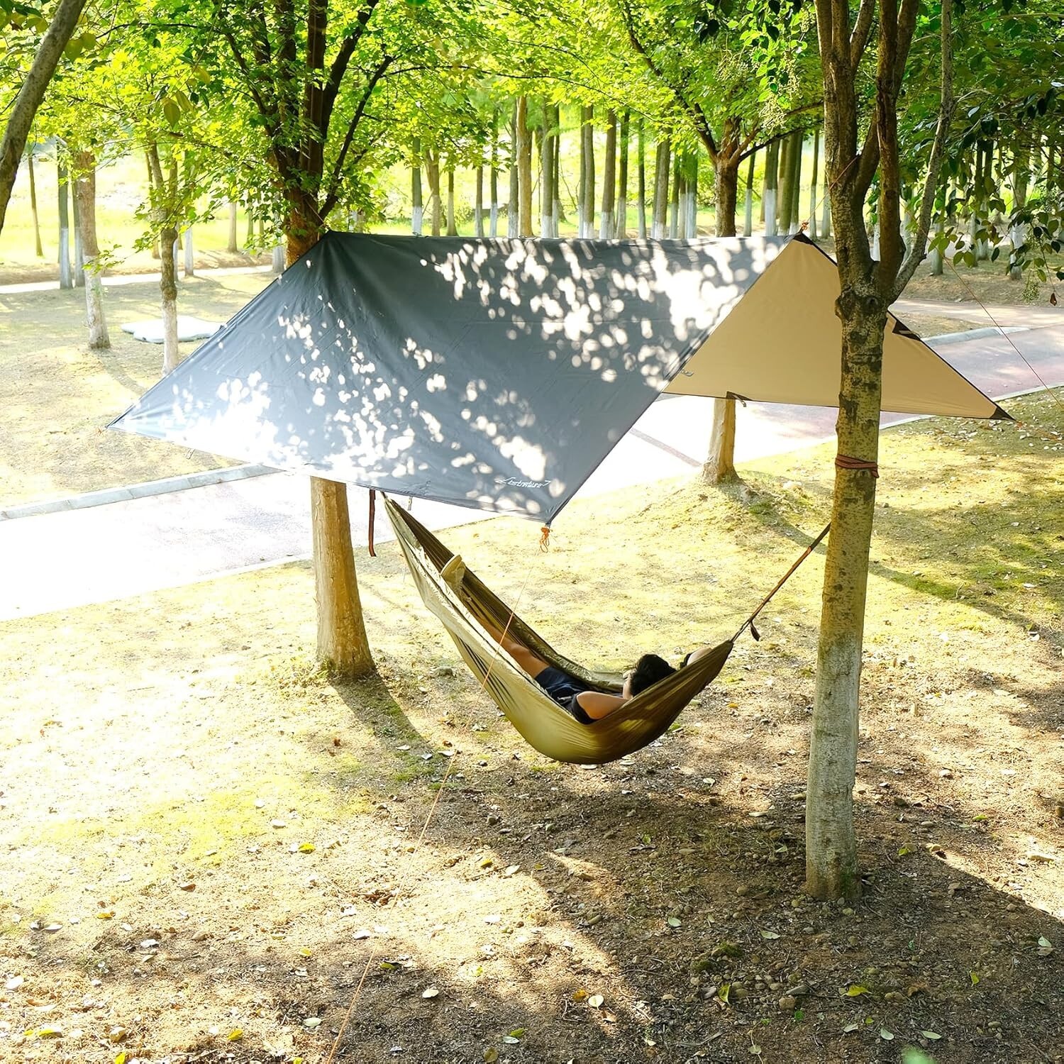 Waterproof Camping Tarp for Tent Ultralight Hammock Rain Fly Tent Shelter Gear