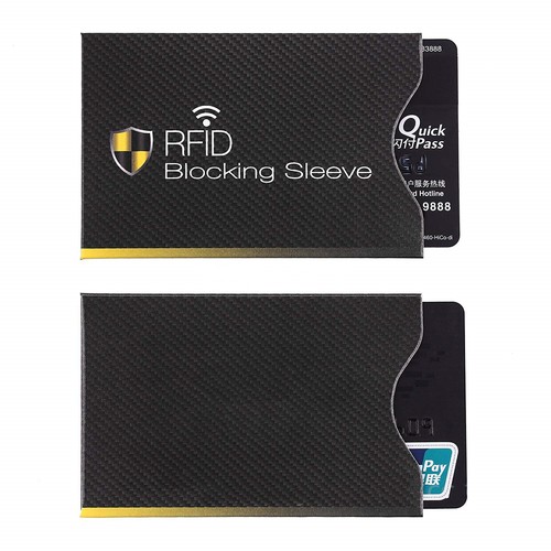 10 Credit Card Sleeves RFID Blocking Sleeve Identity Anti Theft Card Holder - Picture 4 of 6