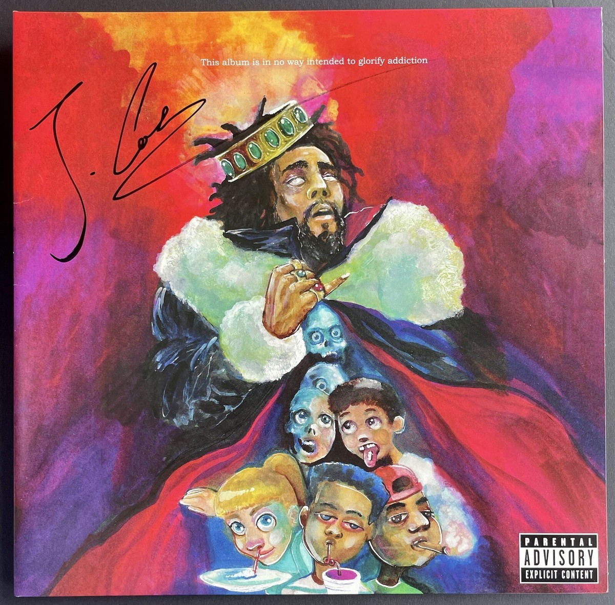 J Cole Signed Autographed KOD Vinyl Album LP Rapper Dreamville Psa