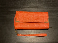 Orange Wristlet Wallet
