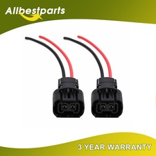 2x 5202 H16 Ps24w Bulbs Female Connector For Fog Lights Wiring Pigtail Harness