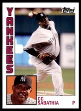 2012 Topps Archives CC Sabathia Baseball Card New York Yankees #166