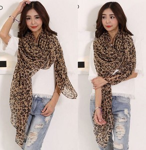 Fashion-Womens-Long-Style-Wrap-Lady-Shawl-Leopard-Chiffon-Scarf-Scarves-Stole