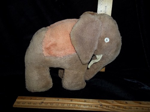 Antikes Plüschtier Zirkus Elefant X Zugwagen Zugspielzeug Steiff? Knopfaugen C1920 - Bild 5 von 15