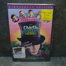 Charlie and the Chocolate Factory DVD, 2005, Widescreen Johnny Depp NEW