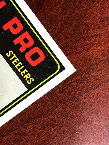 1974 TOPPS NFL FOOTBALL JACK HAM PITTSBURGH STEELERS LEGEND ALL PRO CARD #137 - Foto 4 di 7