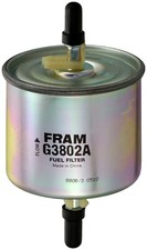 Fram G3802A Fuel Filter In-Line 5Micron Paper 5/16 in Hose Barb Steel Zinc