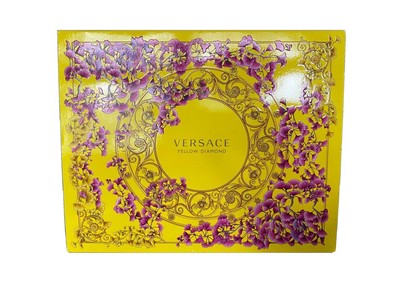 versace yellow diamond pefume 3 piece set 