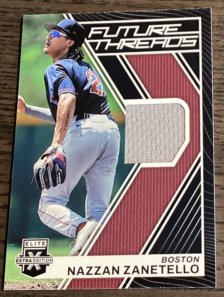 2023 Panini Elite Extra Edition Nazzan Zanetello #FT-NZ Future Threads Relic!