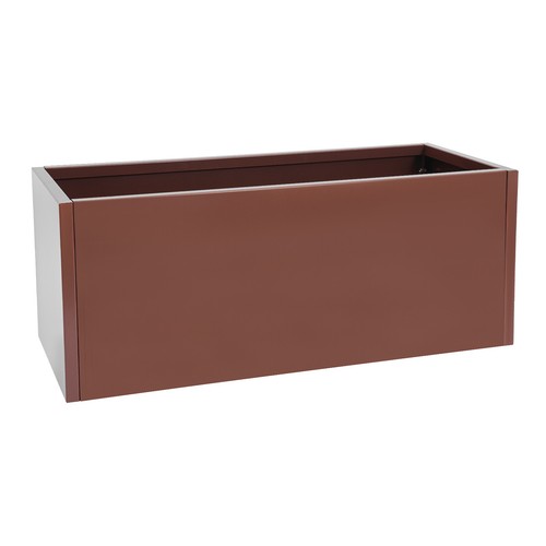 38*15*15in Outdoor Modern Planter Floor Standing Rectangular Planter Box Brown - Picture 16 of 24