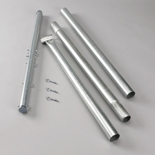 Rust-Resistant 90” Steel Outdoor Clothesline T-Post for Convenient Drying - Picture 4 of 7