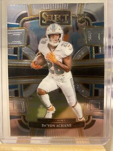 2023 Panini Select Concourse Silver Prizm De'Von Achane #63 Rookie RC