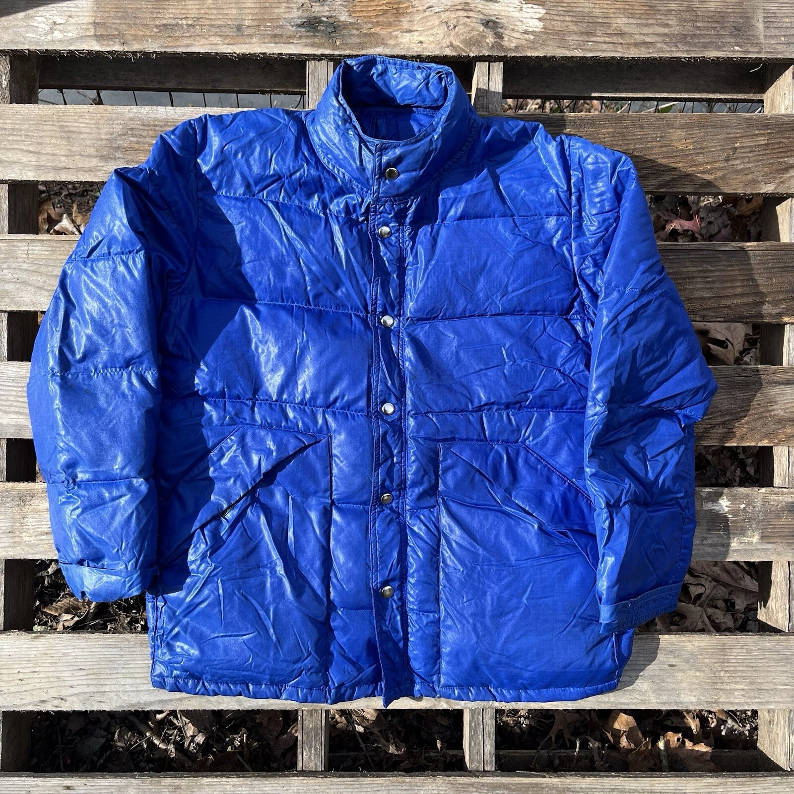 Vintage Cantender Puffer Coat Blue M/L