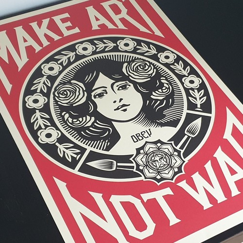 Shepard Fairey (OBEY) - Make Art Not War - Open Edition - SIGNIERT - 2025 - Bild 4 von 10