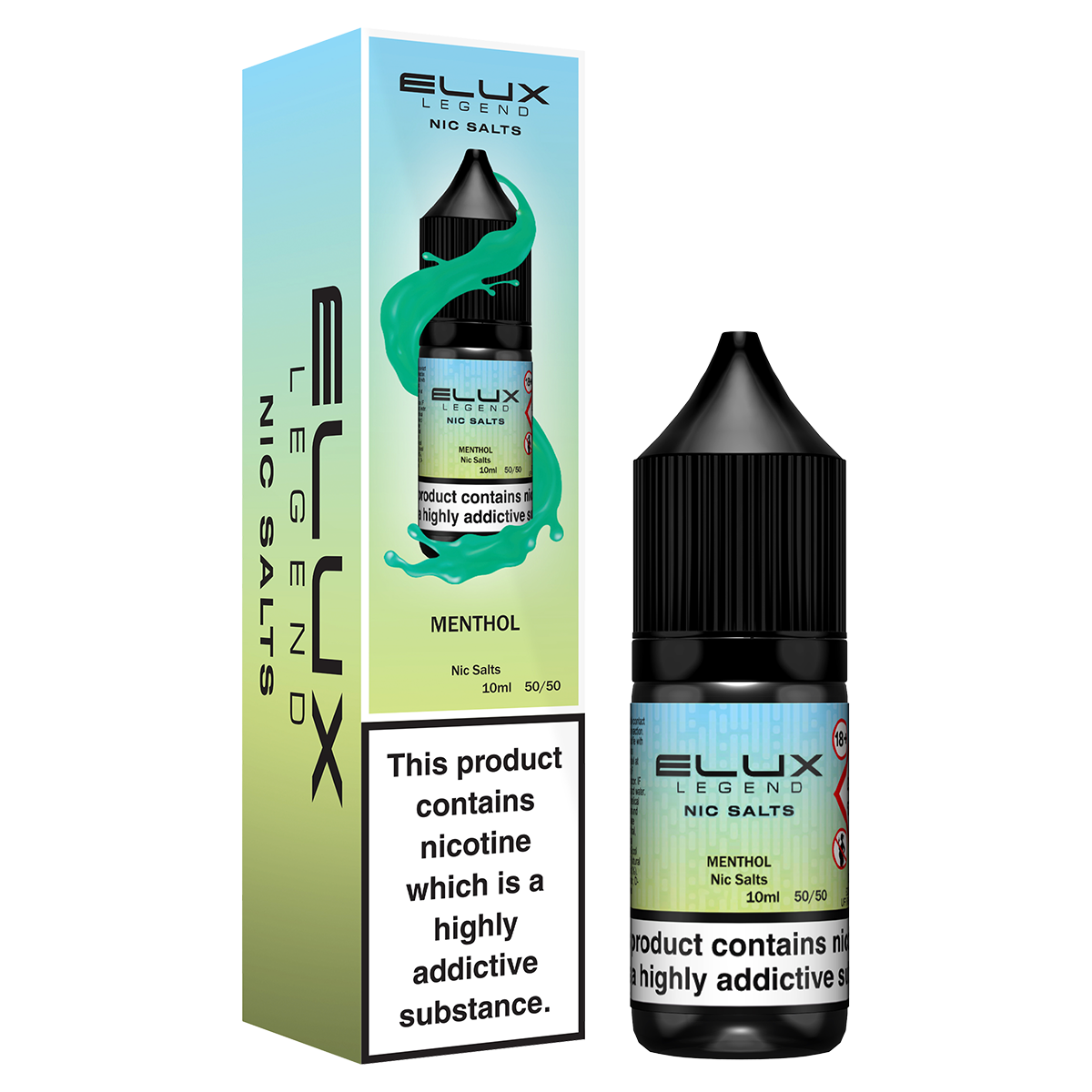 ELUX NIC SALT VAPE JUICE LIQUID 10ml NEW FLAVOURS 5mg, 10mg & 20mg All  Flavours