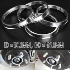 For Toyota Nissan 5x114.3 66.1mm Wheel to 60.1mm Hub Centric Rim Spacer Ring x4