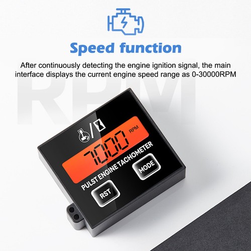 Digital Chainsaw Tachometer Wireless Hour Counter Meter Pulse Engine Tachometer - Picture 20 of 24