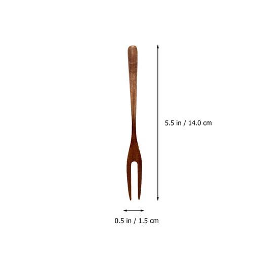 2 pezzi forchette da dessert cocktail picks forchette retrò per alimenti - Foto 11 di 12