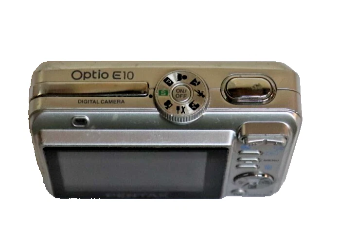 PENTAX OPTIO E10 DIGITAL CAMERA -8.0 MEGA PIXEL -SILVER - Image 3 of 4