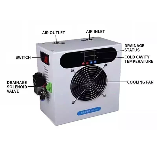 120L/min Refrigerated Gas Dryer Air Compressor Compressed Air Drying Filtration - Picture 6 of 8