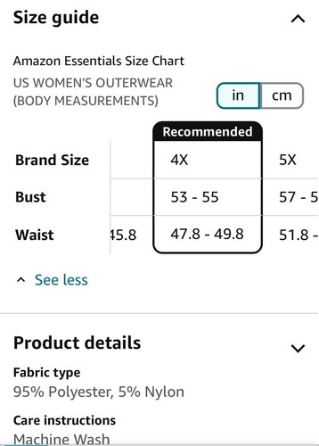 Amazon Essentials Women's 4X Heavyweight Mock Neck Puffer Coat Winter CLEARANCE - Picture 7 of 7