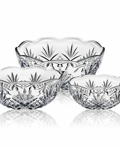 Godinger Dublin Round Serving Bowl H1336 Set of 3 - Picture 2 of 2