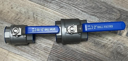 1 Tasher 2" Ball Valve Full Port, 1 Tasher 11/2" Ball Valve Full Port - Picture 2 of 5